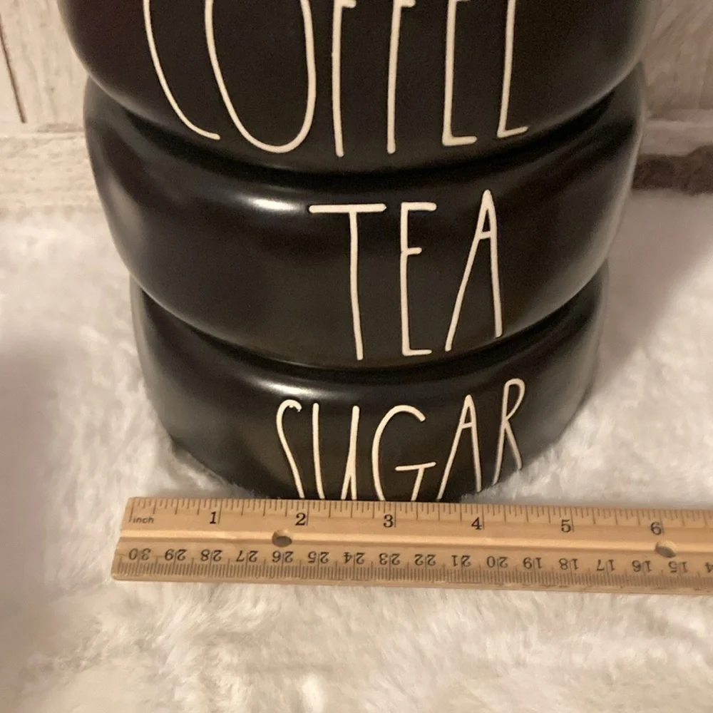 Rae Dunn Stacked Coffee, Tea and Sugar Canister